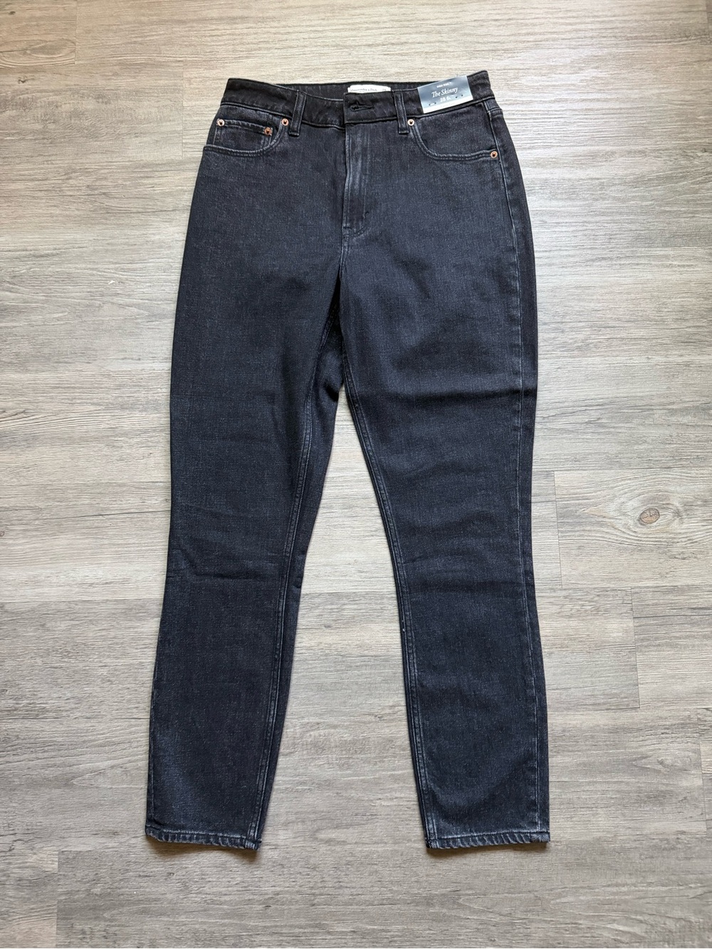 Abercrombie & Fitch Black Skinny High-Rise Jeans
